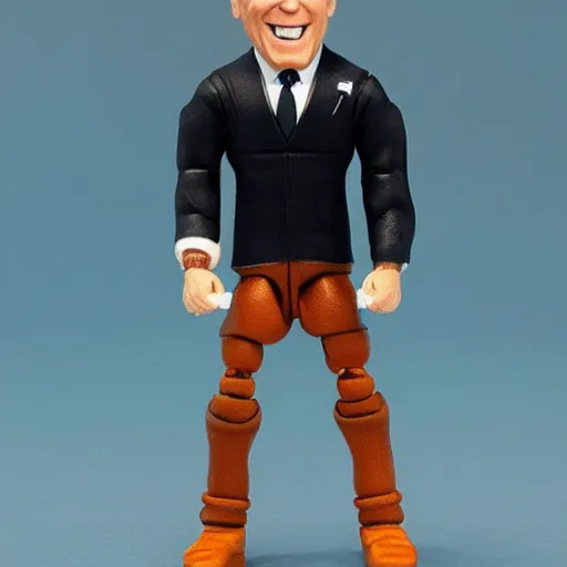 Prompt: joe biden action figure