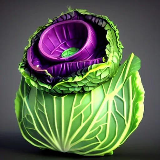 Image similar to high quality 3 d render very cute cabbage! incorporated speakers!, cyberpunk highly detailed, unreal engine cinematic smooth, in the style of blade runner & detective pikachu, hannah yata charlie immer, moody light, low angle, uhd 8 k, sharp focus