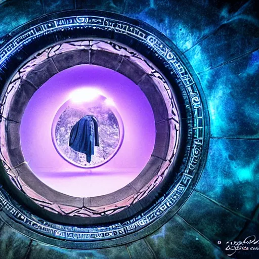 Image similar to a bong portal to another world, award winning professional stargate photography