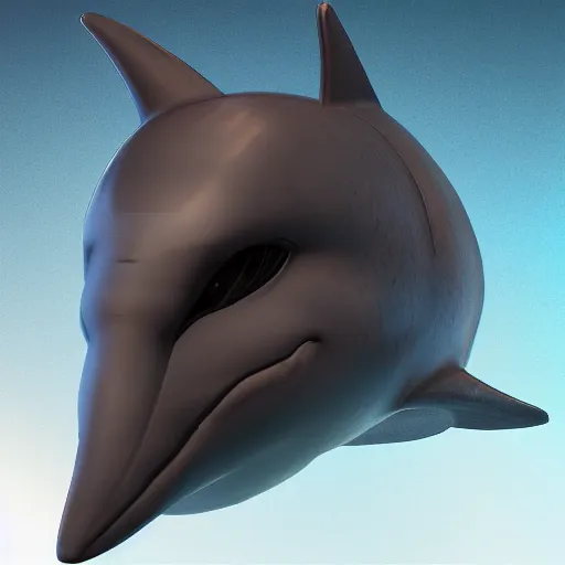 Prompt: a mechanical dolphin profile picture, commission on furaffinity, unreal engine