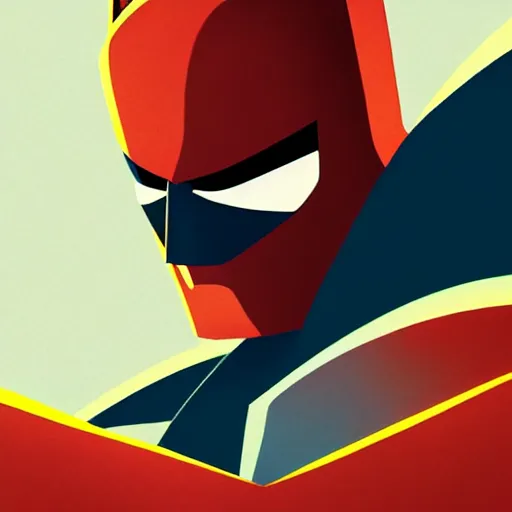 Image similar to face icon stylized minimalist batman : the animated series, loftis, cory behance hd by jesper ejsing, by rhads, makoto shinkai and lois van baarle, ilya kuvshinov, rossdraws global illumination