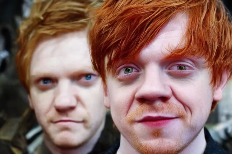 Image similar to Rupert Grint as The Green Goblin