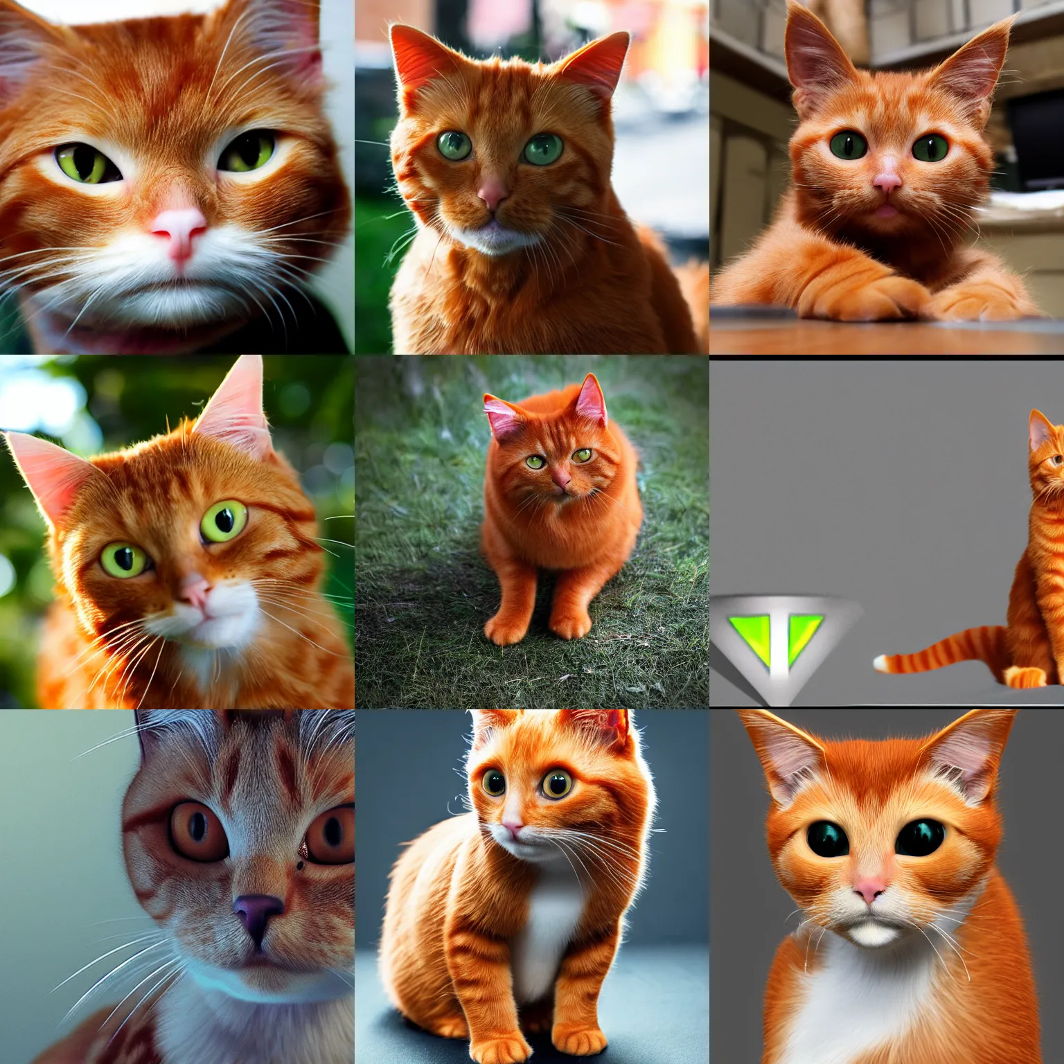 Prompt: VFX, ginger cat