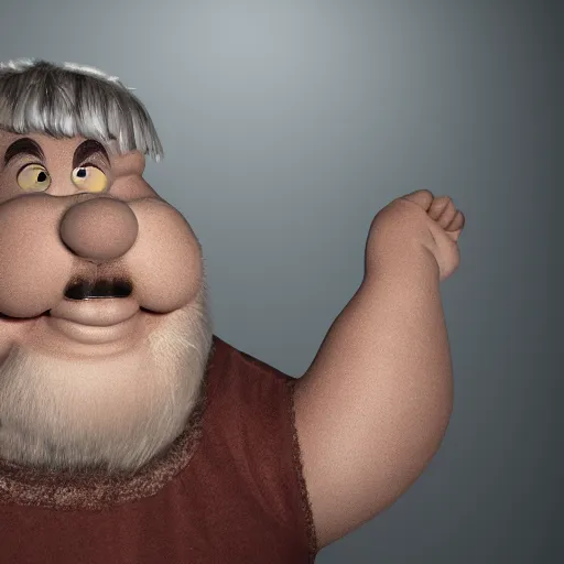 Prompt: photorealistic portrait of obelix, f 3. 0, leica, professional lighting