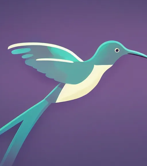 Image similar to icon stylized minimalist hummingbird, loftis, cory behance hd by jesper ejsing, by rhads, makoto shinkai and lois van baarle, ilya kuvshinov, rossdraws global illumination