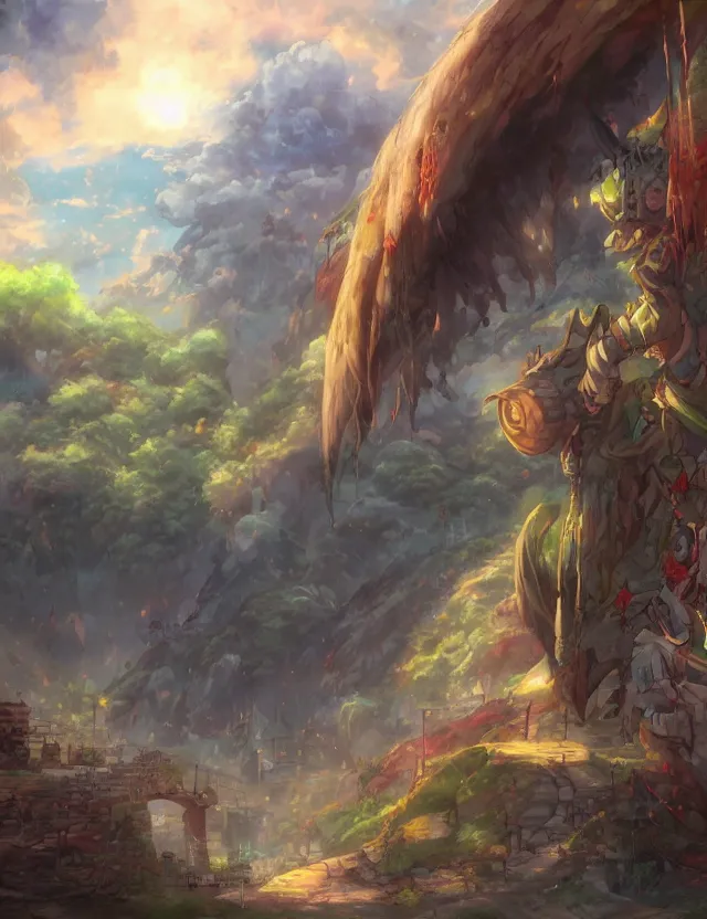 Image similar to anime scenery, trending artwork, painted in anime painter studio, by anato finstark, tony sart, marc simonetti and an anime artist, collaboration