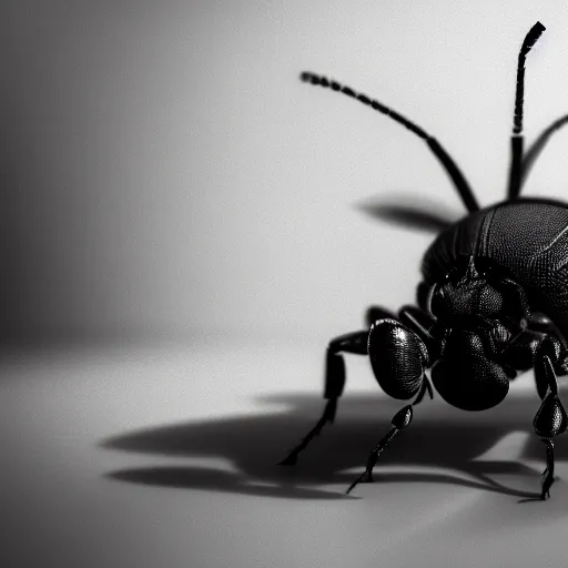 Image similar to insects, green world, realistic, black and white, complex, octane render, unreal engine, photorealistic