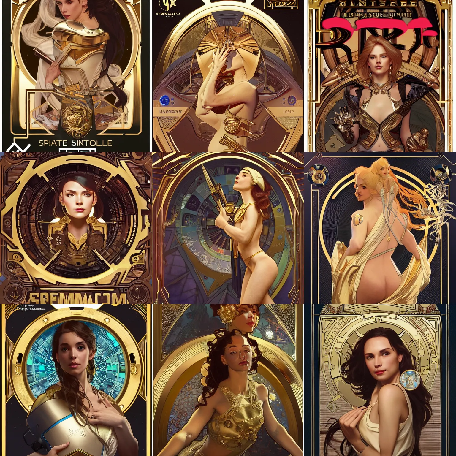 Prompt: 250MP, scifi, a gold vault chest slightly open with hidden luxury goodies, D&D, alphonse mucha, artgerm, magali villeneuve, greg rutkowski