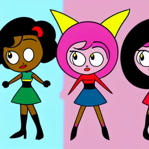 Image similar to the powerpuff girls cartoon