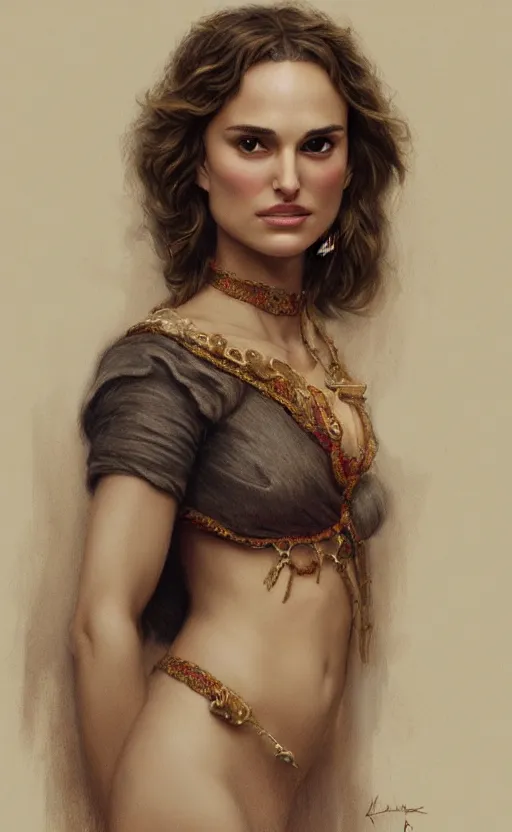 Image similar to natalie portman, kiera knightly, traditional corsican, intricate, highly detailed, artstation, illustration, jurgens, rutkowski, bouguereau