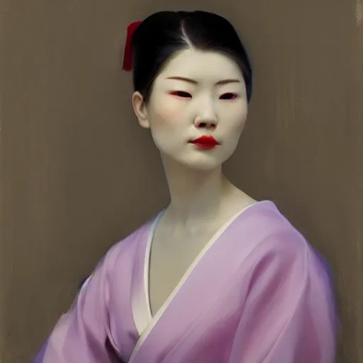 Prompt: yanjun cheng portrait of a geisha