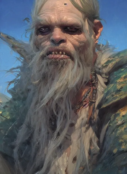 Prompt: A goblin pirate, gritty, fantasy character portrait, ocean background, artwork by Jeremy Lipkin and Giuseppe Dangelico Pino and Michael Garmash and Rob Rey, very coherent asymmetrical artwork, sharp edges, perfect face, simple form, 100mm