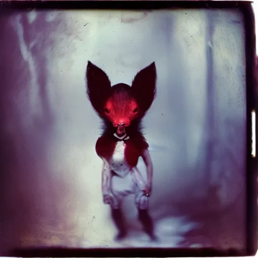 Prompt: kodak portra 4 0 0, wetplate, photo of a surreal artsy dream scene, horror, animal, carneval, grotesque