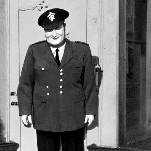 Image similar to herman goering in postman pat, bbc