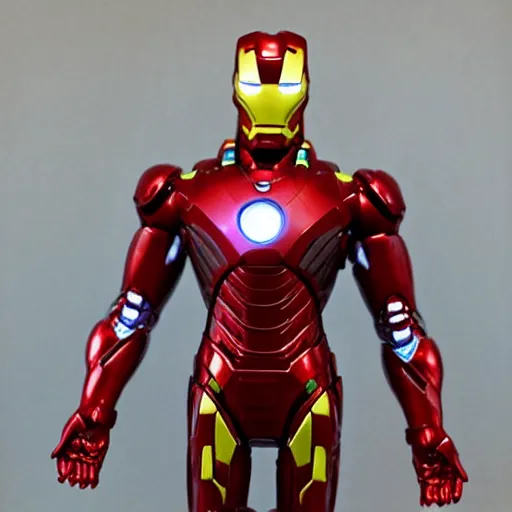 Image similar to ironman toy made of chocolate