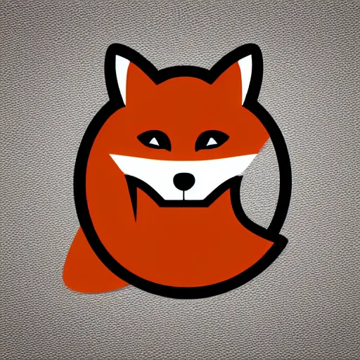 Image similar to smart phone app icon logo That looks like a fox, app icon