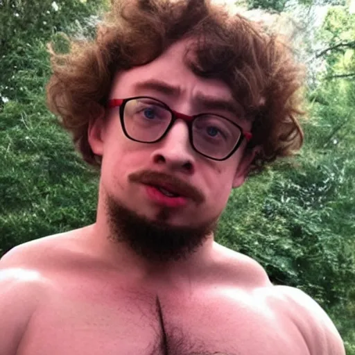 Prompt: sam hyde on steroids