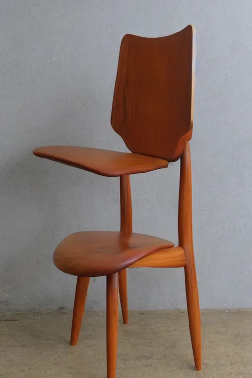Image similar to midcentury modern wooden chair