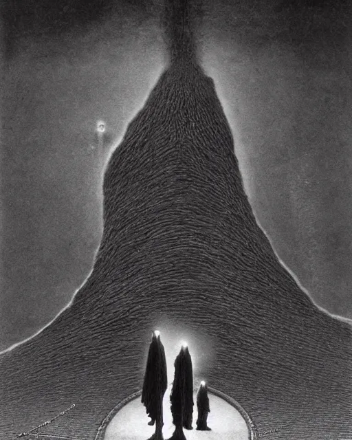 Prompt: paul atreides emperor of dune, cinematic lighting, sci-fi movie, by zdzislaw beksinski, 1900s photo