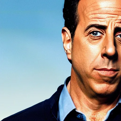 Image similar to Live Action Still of Jerry Seinfeld in Breaking Bad, real life, hyperrealistic, ultra realistic, realistic, highly detailed, epic, HD quality, 8k resolution, body and headshot, film still