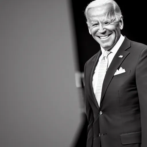 Image similar to joe biden full body portrait, muscular, body builder, black and white photography, hd, 4 k