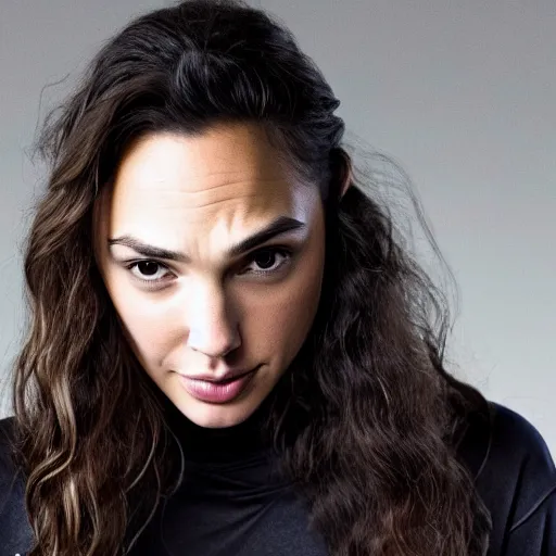 Image similar to gal gadot as a skateboarder, nikon 3 5 mm portrait photography, ultra realistic