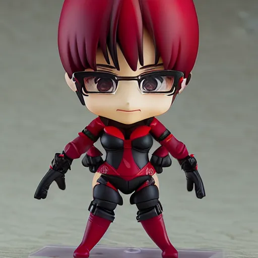 Prompt: a very funny nendoroid of crimson viper, trending on artstation