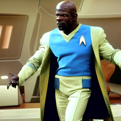 Image similar to terry crews as warf in star trek the next generation