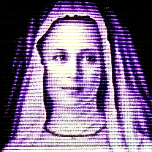 Image similar to vhs static overlay of marian apparition, vhs, 1 9 9 0, highly realistic, highly detailed, vhs noise static, black and white, vhs glitch