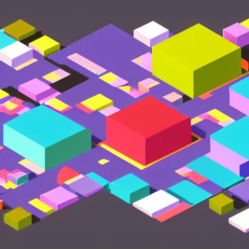 Prompt: A brightly coloured, cute isometric low polygon 3d render of a [ 🙈], white background, ambient occlusion, chibi, angular