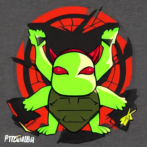 Prompt: ninja turtle pokemon