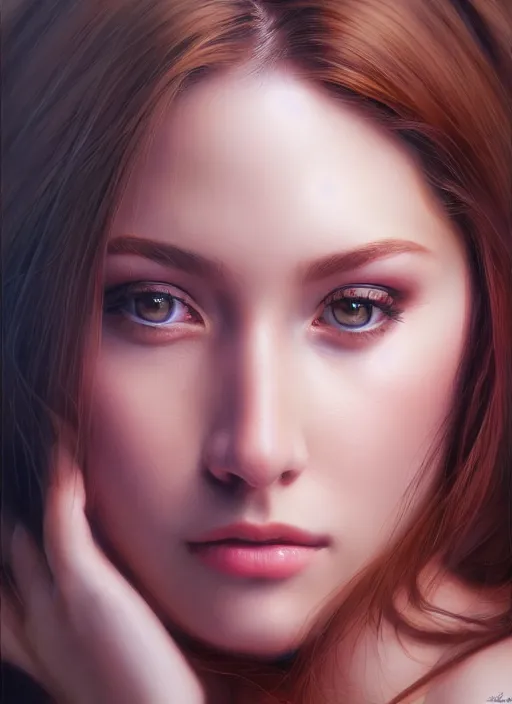 Image similar to photo of a gorgeous young woman in the style of stefan kostic, realistic, sharp focus, 8k high definition, insanely detailed, intricate, elegant, art by stanley lau and artgerm