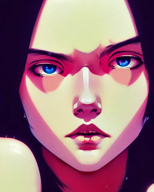 Prompt: dead inside!!!, fine - face, audrey plaza, realistic shaded perfect face, fine details. anime. realistic shaded lighting poster by ilya kuvshinov katsuhiro otomo ghost - in - the - shell, magali villeneuve, artgerm, jeremy lipkin and michael garmash and rob rey