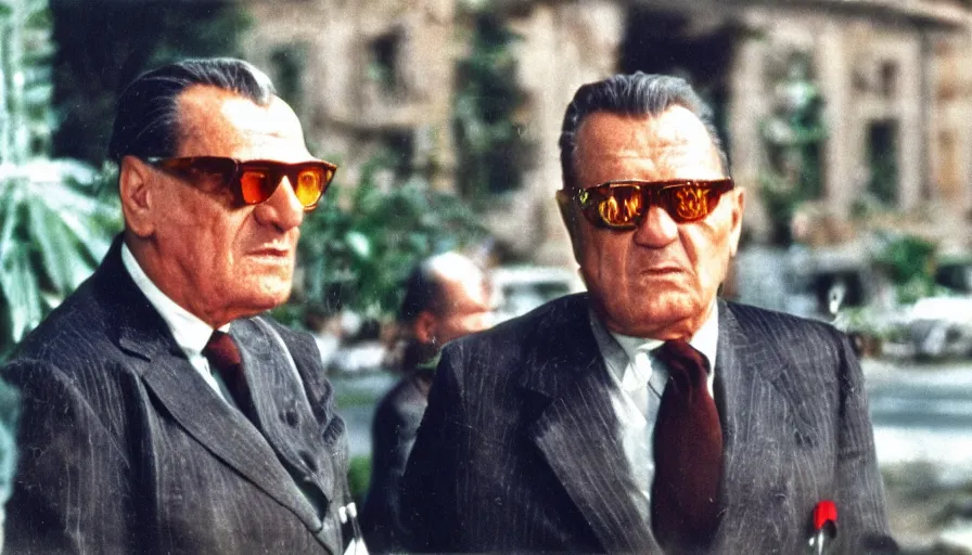 Prompt: color photo of Josip Broz Tito,KODAK ELITECHROME EBX, high quality, criterion collection