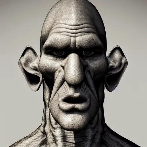 Prompt: portrait photograph of a beautiful handsome perfect handsome squidward with majestic thick curly brown hair and an extremely chiseled jawline with sharp jagged cheekbones and a strong symmetrical facial structure with decently big lips realistic hyperrealistic 4 k resolution 8 k resolution highly detailed very detailed extremely detailed hd quality detailed face very detailed face extremely detailed face trending on artstation