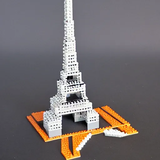 Prompt: lego eiffel tower