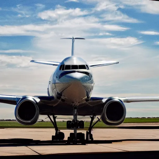 Prompt: Taylor swift piloting a big plane through a beautiful sky