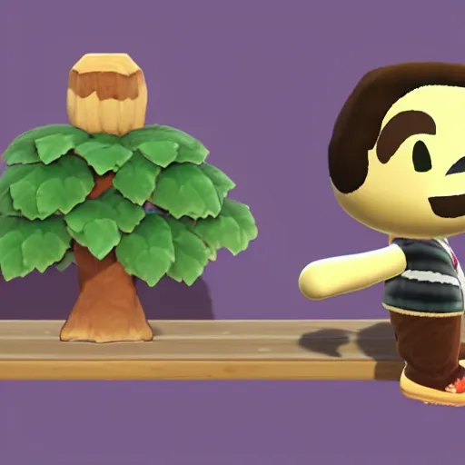 Image similar to drake the rapper in the style of animal crossing, 3 d render