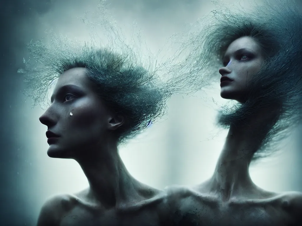 Prompt: cinestill 5 0 d portrait by paolo roversi of a dystopian woman hybrid crystal statue in a scenic dystopian environment, hair floating in air, stormy tornado intricate, elegant, highly detailed, digital art, artstation, concept art, smooth, sharp focus, tomasz alen kopera, peter mohrbacher, donato giancola, tonal colors