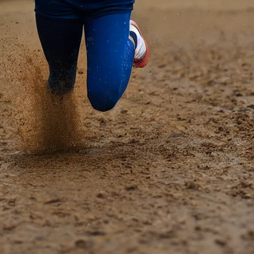 Prompt: runner in quicksand