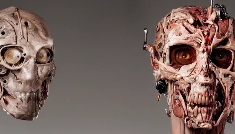 Image similar to big budget horror movie a ((((body worlds)))) cyborg