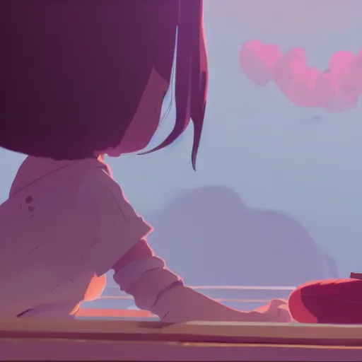 Prompt: an untold love story, cory loftis, james gilleard, atey ghailan, makoto shinkai, goro fujita, studio ghibli, rim light, exquisite lighting, clear focus, very coherent, plain background