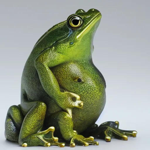 Prompt: feng shui frog statue, fantasy, ultra detailed,