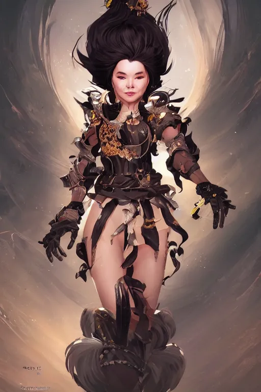 Prompt: soulless Bjork in a blade and soul spinoff artbook rendered by the artist Max Berthelot, Hyung tae Kim, Jiyun Chae, Lê Long, Joe Madureira, trending on Artstation by Hyung tae Kim, artbook, Stanley Artgerm Lau, WLOP, Rossdraws , James Gurney