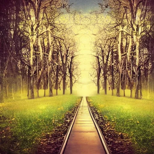 Prompt: life paths closed to me from the past, life paths open to me in the future