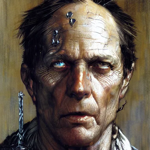 Image similar to dark souls knight, realistic closeup portrait art by norman rockwell and donato giancola and greg rutkowski