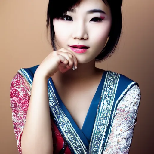Prompt: Portrait of a beautiful asian woman, Award Winning, Photography, 2015