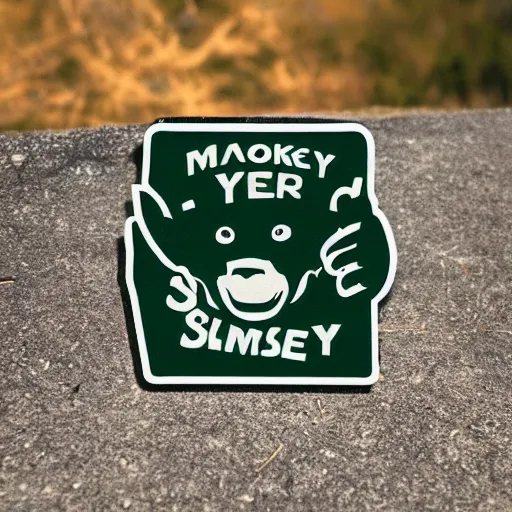 Prompt: Smokey the Bear bumper sticker