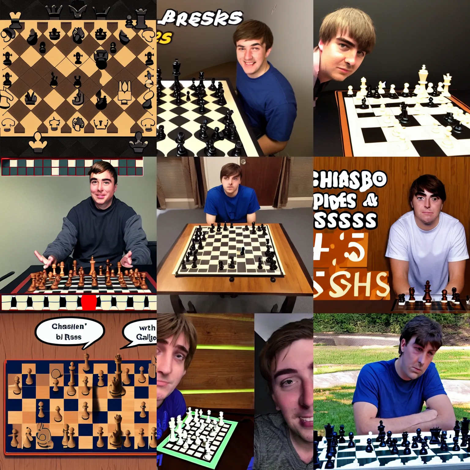 Prompt: mrbeast challenges you to a game of chess