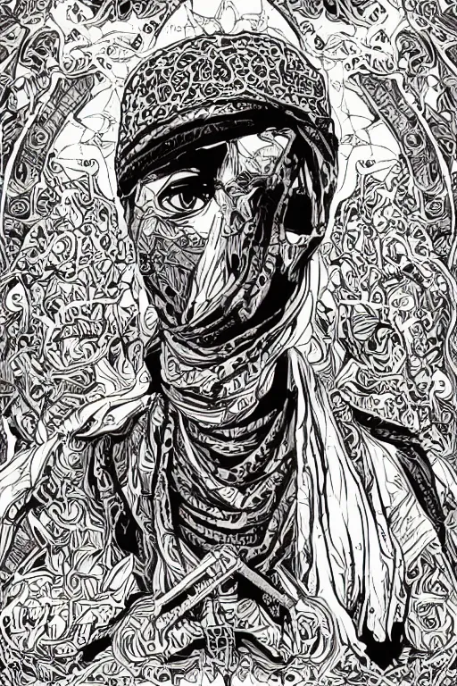 Prompt: taliban anarchy. symmetrical anatomy, very detailed design, complexity of the picture, with pop punk art style, colorful, accompanied by body, pure image without duplication, dribble popular, trending on arstation, drawn by ilya kuvshinov and darbotz and vinicius gud and gustavo zambelli, intricate, ultra high definition, super scale rendered.